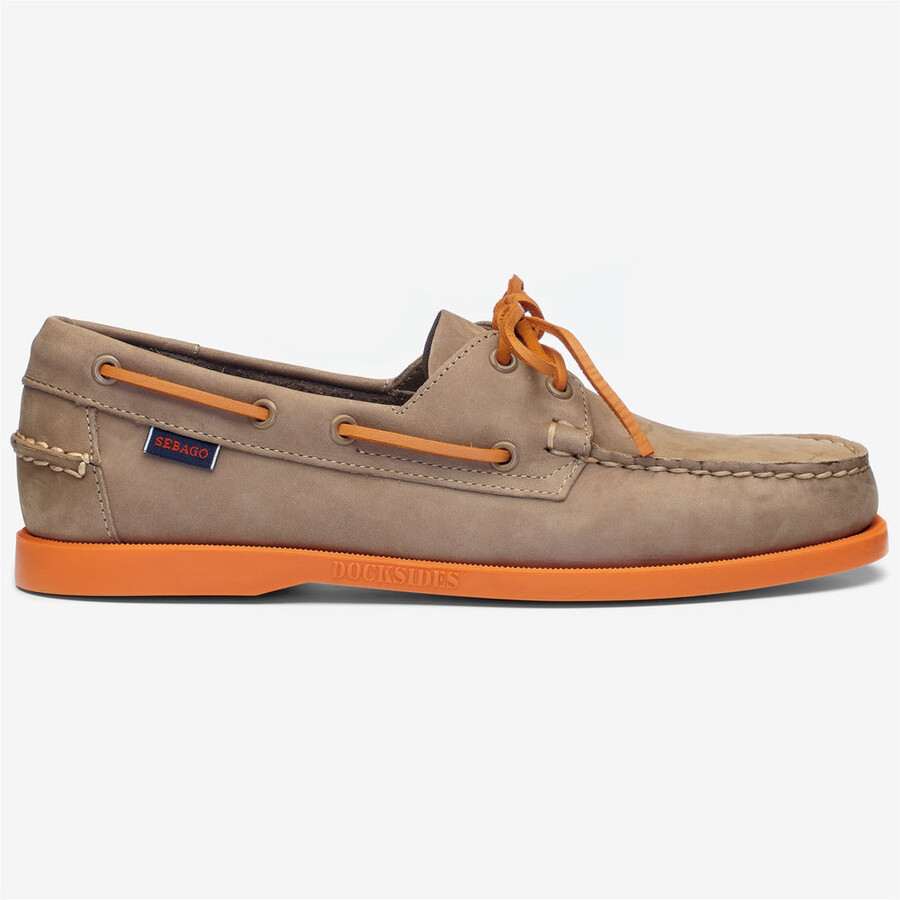 docksides portland nubuck braun taupe-orange