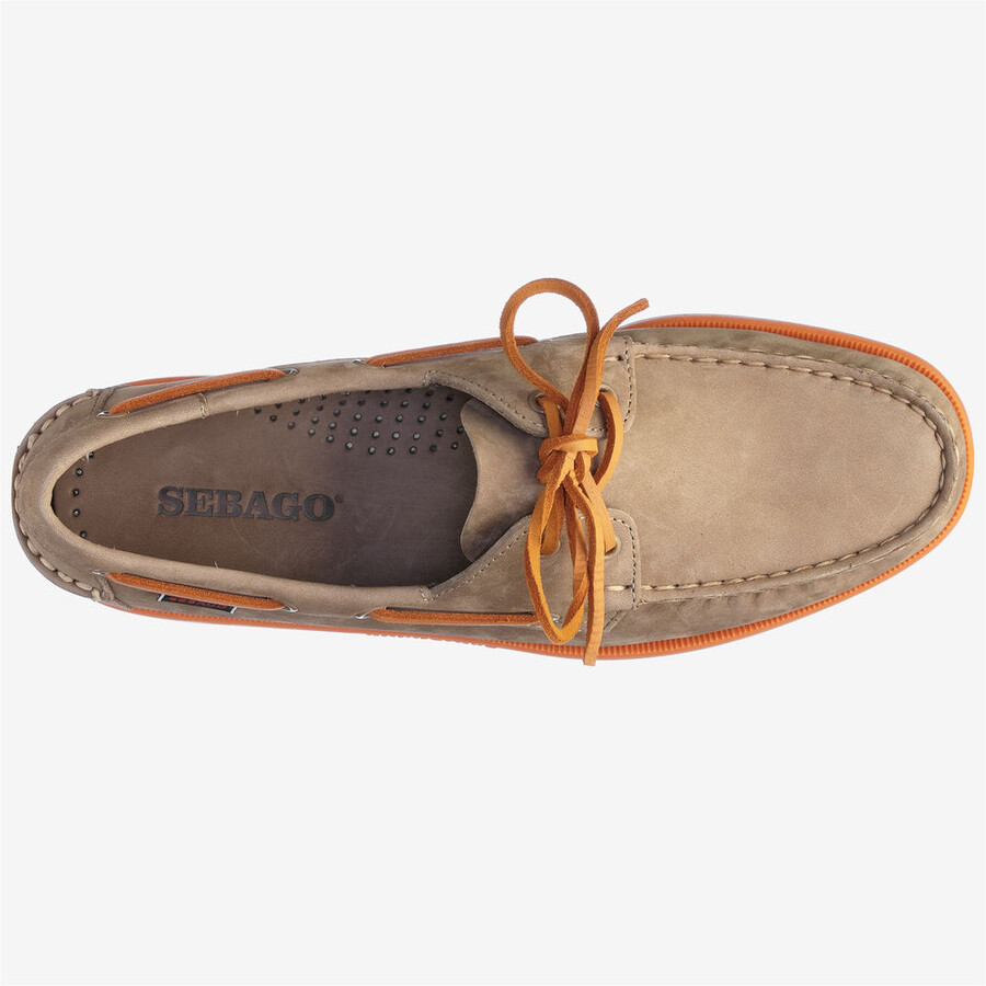 docksides portland nubuck braun taupe-orange