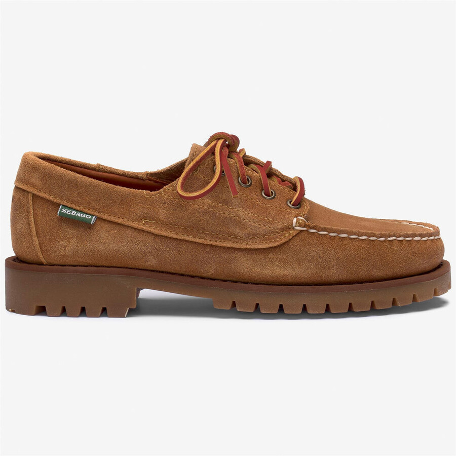 askook lug suede waxed beige camel