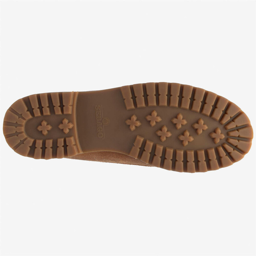 askook lug suede waxed beige camel