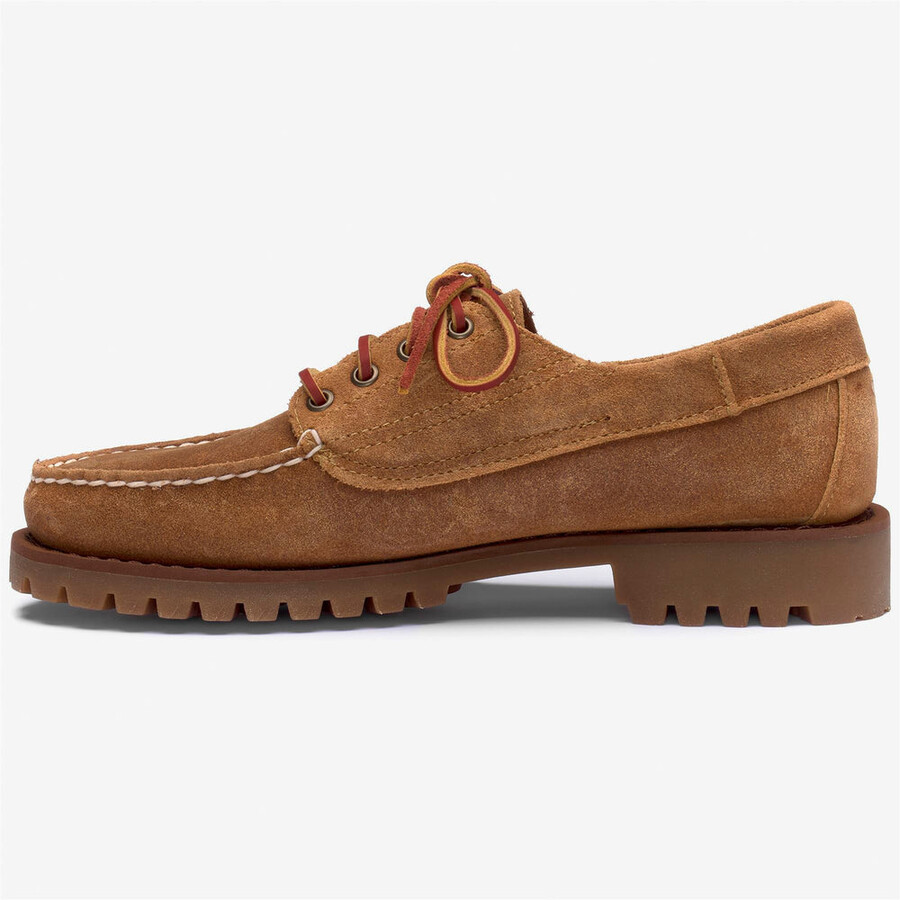 askook lug suede waxed beige camel