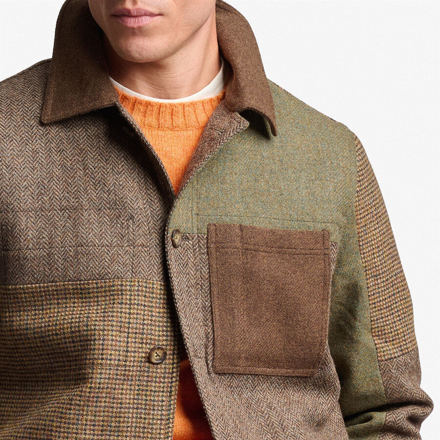 dorr patchwork braun mehrfarbig karotisch