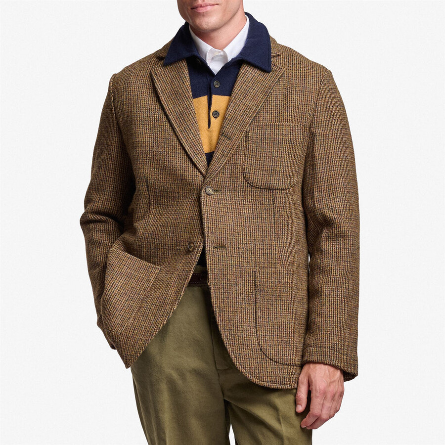 neddick micropieddepoule beige-braun-dunkelnavy