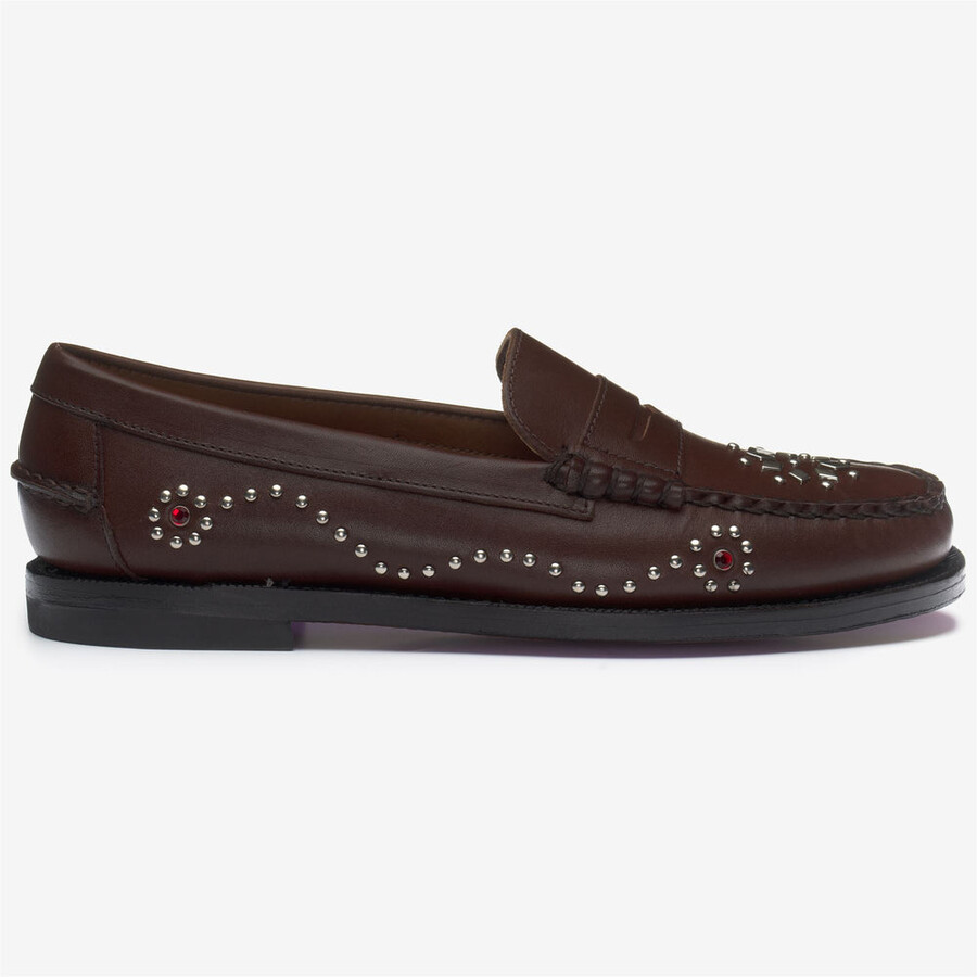 dandette studs woman dk brown