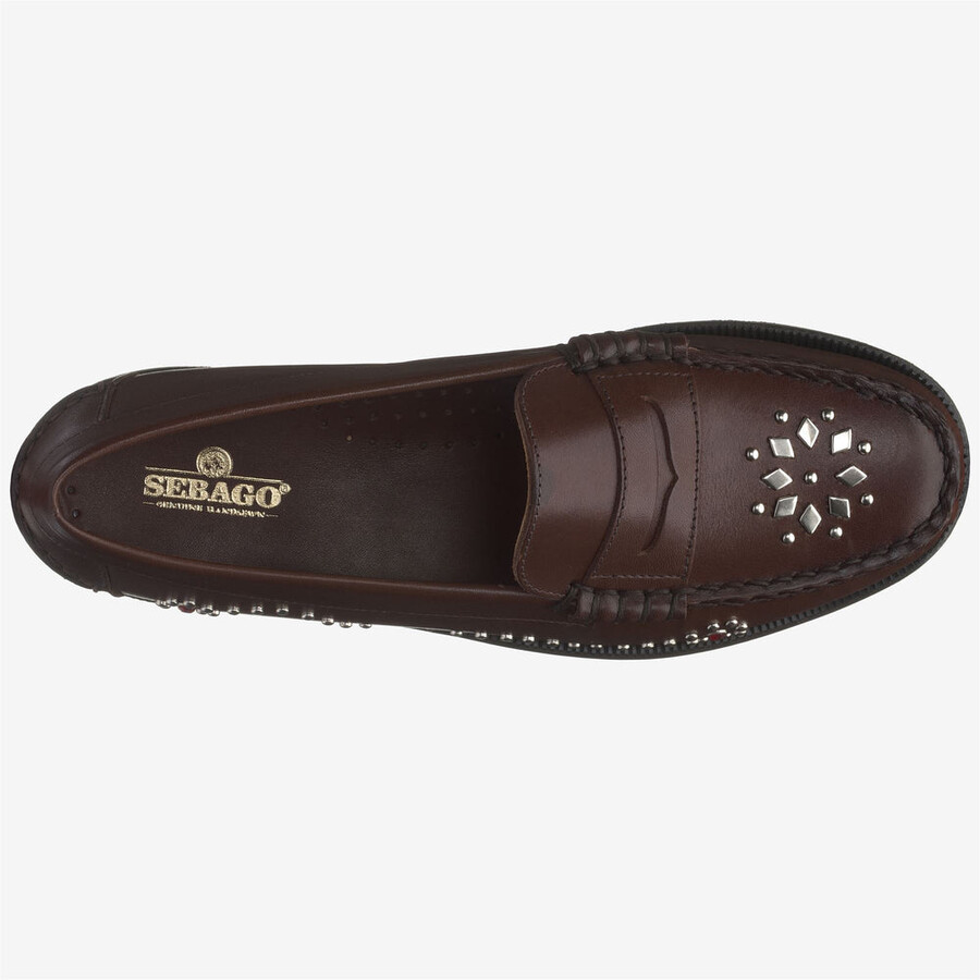 dandette studs woman dk brown