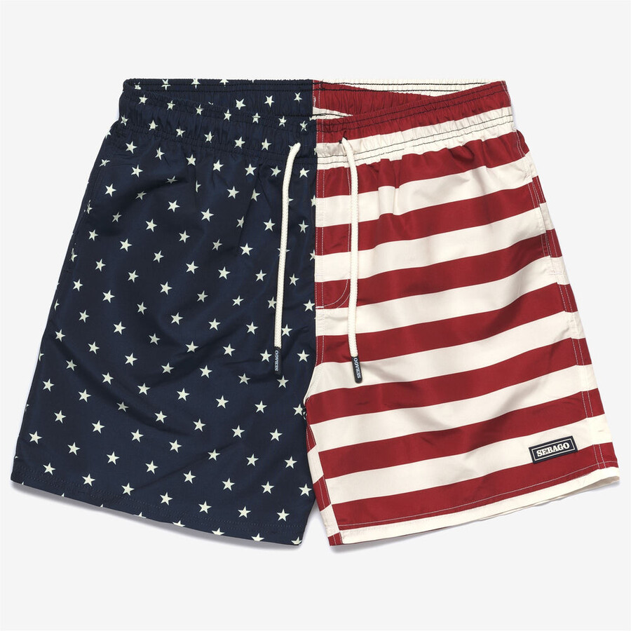 usa-flagge biegen rot-blau-weiß