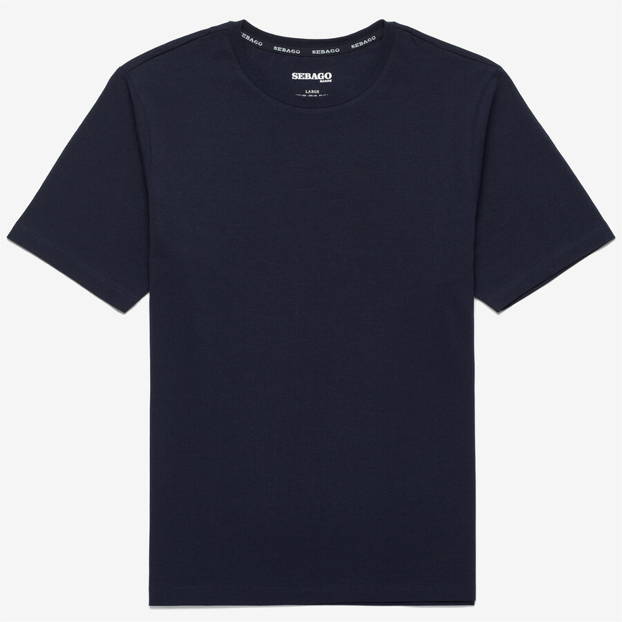 crew-t-shirt blau marine
