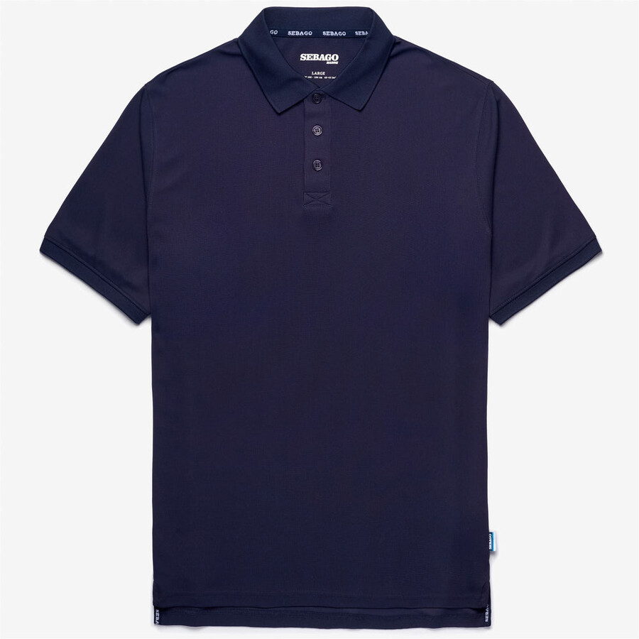 crew polo blue marine