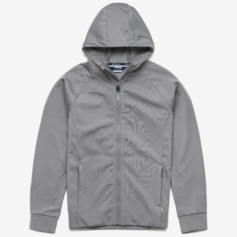 crew fz hoodie grau frost