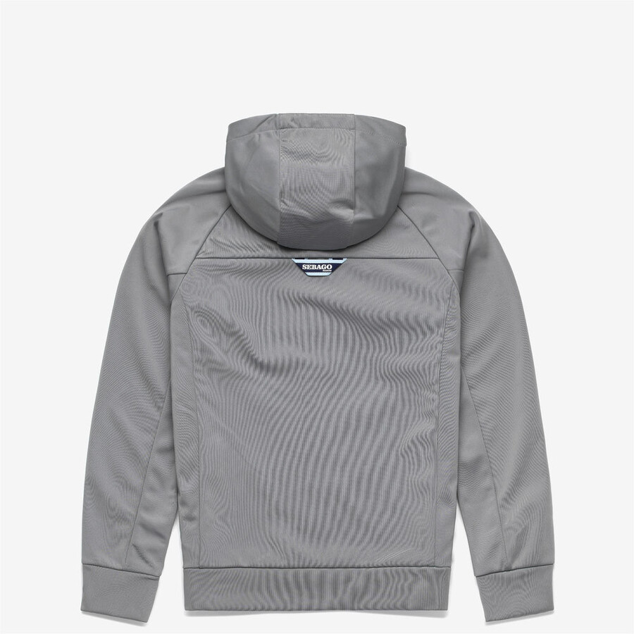 crew fz hoodie grau frost